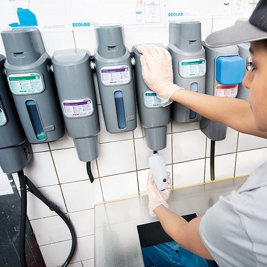 Glasreiniger voor het reinigen van de binnenkant van de ramen